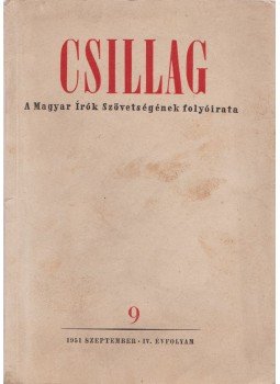  - Csillag 1951., I. évfolyam, 9. szám, Budapest 1951 antikvár könyv