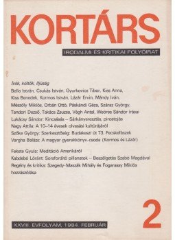 Száraz György - Kortárs 1984, XXVIII. évf. 2. szám, Budapest 1984 antikvár könyv