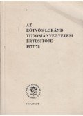 Almási János - Az Eötvös Loránd Tudományegyetem értesítője 1977/78