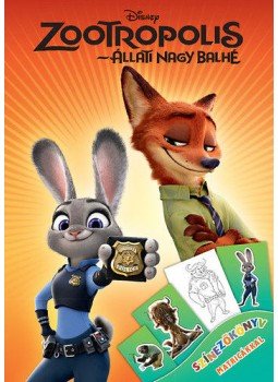  - Disney - Zootropolis -Állati nagy balhé - Színezőkönyv matricákkal, null 2016 antikvár könyv