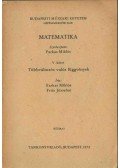 Farkas Miklós,Fritz Józsefné - Matematika V. - Többváltozós valós függvények