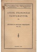 Fest Sándor,Brodszky Pál,Maller Sándor,Eva Róna,Pulay Gábor,Neville Masterman,Kerékgyártó Elemér,Szenczi Miklós,Országh László,Alexander Maller - Angol Filologiai Tanulmányok III.