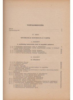 Korányi Imre - Tartók Statisztikája II. Korányi Imre - Tartók Statisztikája II., 1954 1954 antikvár könyv