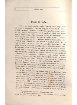 Bartucz Lajos - Rassz és nyelv Bartucz Lajos - Rassz és nyelv, Budapest 1936 antikvár könyv