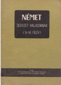 Tímár József - Német - Jegyzet haladóknak V-VI. félév