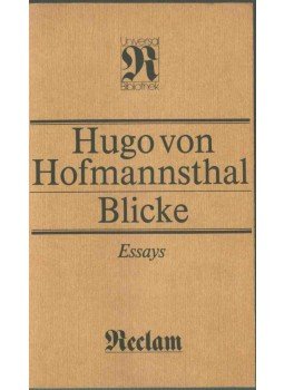 Hofmannsthal, Hugo von - Blicke Hofmannsthal, Hugo von - Blicke, Leipzig 1987 antikvár könyv