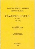 Áldásy Antal - A Magyar Nemzeti Múzeum könyvtárának címereslevelei V. 1717-1770.