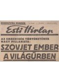 Paizs Gábor - Szovjet ember a világűrben – Az Esti Hírlap rendkívüli kiadása (1961)