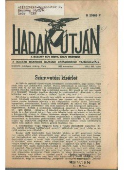 - Hadak Útján 1985 november - Hadak Útján 1985 november, 1985 antikvár könyv