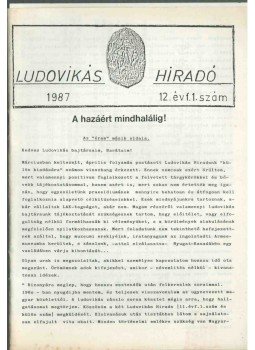  - Ludovikás Híradó 12. évf. 1. szám,  1987 antikvár könyv