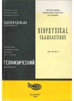 Sz. Kilényi Éva - Geofizikai közlemények vol. 30. no. 2, Budapest 1984 antikvár könyv
