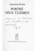 Zsoldos Péter - Portré négy ülésben (dedikált)