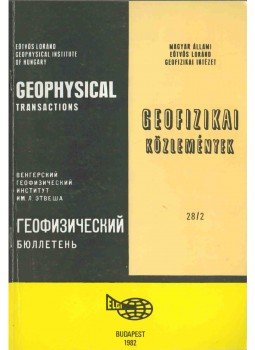 Sz. Kilényi Éva - Geofizikai közlemények 28/2, Budapest 1982 antikvár könyv