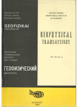Sz. Kilényi Éva - Geofizikai közlemények vol. 30. no. 3, Budapest 1984 antikvár könyv