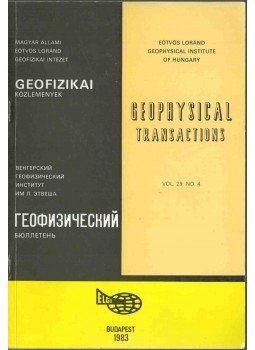 Sz. Kilényi Éva - Geofizikai közlemények vol. 29 no. 4, Budapest 1983 antikvár könyv