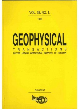 Hegybíró Zsuzsanna - Geophysical Transactions vol. 38. no. 1., Budapest 1993 antikvár könyv