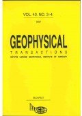 Hegybíró Zsuzsanna - Geophysical Transactions vol. 40. no. 3-4