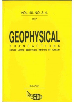 Hegybíró Zsuzsanna - Geophysical Transactions vol. 40. no. 3-4, Budapest 1997 antikvár könyv