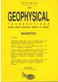 Hegybíró Zsuzsanna - Geophysical Transactions vol. 42. no. 3-4.