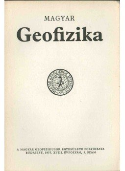 dr. Sebestyén Károly - Magyar geofizika XVIII. évf. 3. szám, Budapest 1977 antikvár könyv