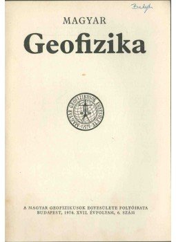 dr. Sebestyén Károly - Magyar geofizika XVII. évf. 6. szám, Budapest 1976 antikvár könyv
