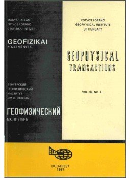 Sz. Kilényi Éva - Geofizikai közlemények vol. 32. no. 4, Budapest 1987 antikvár könyv