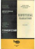 Sz. Kilényi Éva - Geofizikai közlemények vol. 33. no. 1