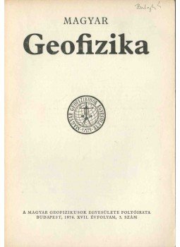 dr. Sebestyén Károly - Magyar geofizika XVII. évf. 3. szám dr. Sebestyén Károly - Magyar geofizika XVII. évf. 3. szám, Budapest 1976 antikvár könyv