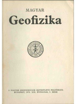 dr. Sebestyén Károly - Magyar geofizika XIX. évf. 5. szám, Budapest 1978 antikvár könyv