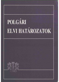 Juhász Éva dr. - Polgári elvi határozatok,  1994 antikvár könyv