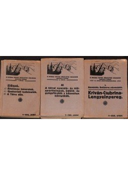 Dr. Vigyázó János, Hefty Gy. Andor, Dr. Komarnicki Gyula - A Magas Tátra részletes kalauza. 1-3. kötet., Budapest 1917 antikvár könyv