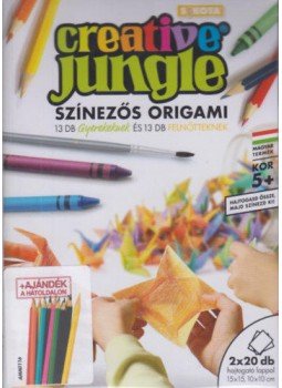  - Creative Jungle - Színezős Gyermek/felnőtt Origami+Ajándék 12-es színesceruza, null 2018 antikvár könyv
