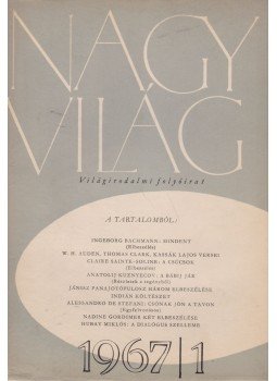 Kardos Lajos - Nagyvilág 1967/1. Kardos Lajos - Nagyvilág 1967/1., Budapest 1967 antikvár könyv