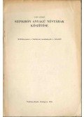Papp László - Szinkrón anyagú névtárak készítése (dedikált)