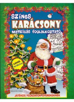  - Színes karácsony - Matricás foglalkoztató,  0 antikvár könyv