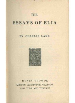 Lamb, Charles - The Essays of Elia Lamb, Charles - The Essays of Elia, 0 antikvár könyv