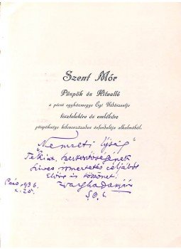 Vargha Damján (szerk.) - Szent Mór könyv (dedikált) Vargha Damján (szerk.) - Szent Mór könyv (dedikált), Pécs 1936 antikvár könyv