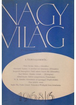 Kardos László - Nagyvilág 1968/6. Kardos László - Nagyvilág 1968/6., Budapest 1968 antikvár könyv