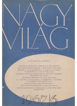 Kardos László - Nagyvilág 1967/6. Kardos László - Nagyvilág 1967/6., Budapest 1967 antikvár könyv