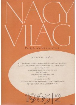 Kardos László - Nagyvilág 1965/2. Kardos László - Nagyvilág 1965/2., Budapest 1965 antikvár könyv