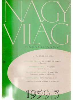 Gereblyés László - Nagyvilág 1959/3. Gereblyés László - Nagyvilág 1959/3., Budapest 1959 antikvár könyv