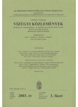 Dr. Szlávik Lajos - Vízügyi közlemények 2003/3. Dr. Szlávik Lajos - Vízügyi közlemények 2003/3., 2003 antikvár könyv
