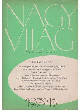 Kardos László - Nagyvilág 1972/3., Budapest 1972 antikvár könyv
