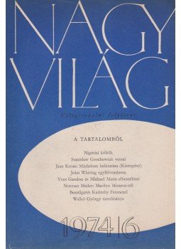 Kardos László - Nagyvilág 1974/6. Kardos László - Nagyvilág 1974/6., Budapest 1974 antikvár könyv