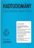 Nagy László - Hadtudomány XVI. évfolyam 2006/4.