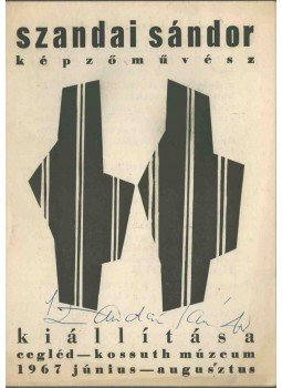  - Szandai Sándor képzőművész kiállítása (aláírt),  1967 antikvár könyv