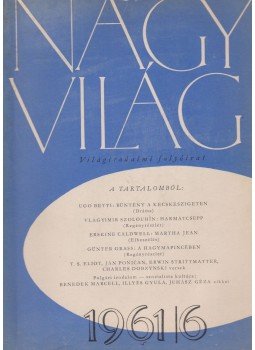 Kardos László - Nagyvilág 1961/6. Kardos László - Nagyvilág 1961/6., Budapest 1961 antikvár könyv