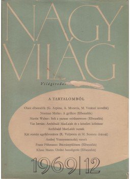 Kardos László - Nagyvilág 1969/12., Budapest 1969 antikvár könyv