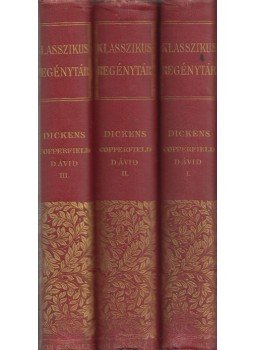 Dickens - Copperfield Dávid I-III., Budapest 1905 antikvár könyv