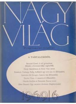 Kardos László - Nagyvilág 1969/6. Kardos László - Nagyvilág 1969/6., Budapest 1969 antikvár könyv